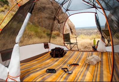 Tents are light and breezy