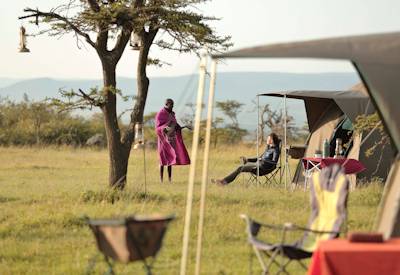 Fly camping in the Masai Mara region