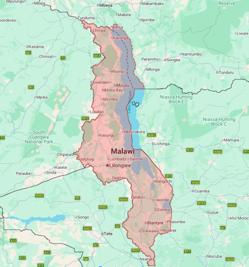 Malaria In Malawi Map