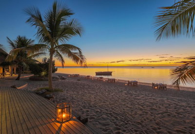 Azura Benguerra Lodge white sand beach turquoise Indian Ocean Benguerra Island Mozambique