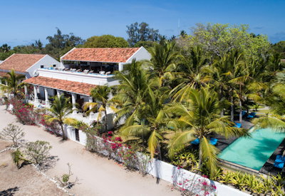 Ibo Island Lodge coral lime mansion 100-year-old meter-thick walls Quirimbas Mozambique