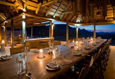 Indoor dining area