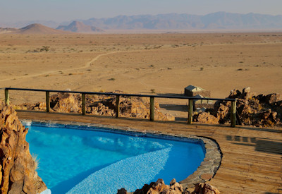 Swimming pool with views of the Namib and Tsaris Mountains