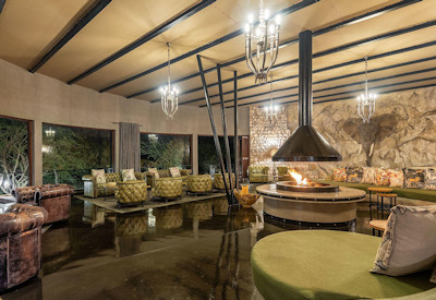Main area offers guests an open fire for those winter evenings