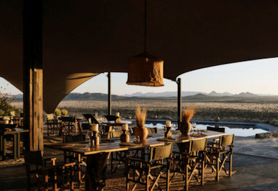 Open air dining area with free wifi