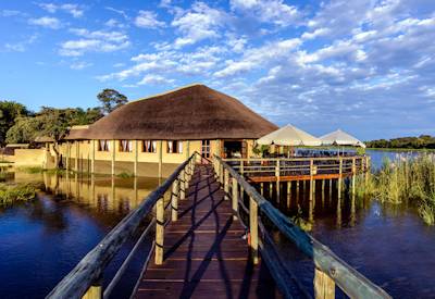 South bank of the Hakusembe River and Okavango River