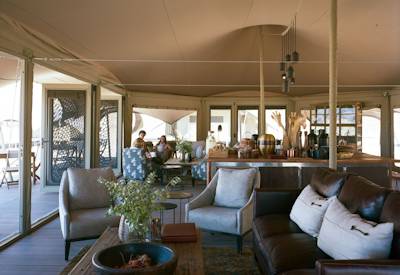 Main lounge and mess tent