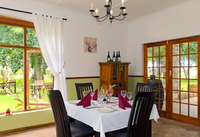 Dining room area and visit the self sufficiency centre