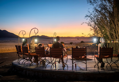The sossusvlei area offers the best in sunset drinks