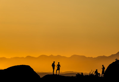 Views of the gravel plains from Mowani Mountain