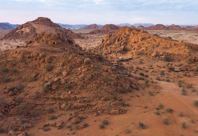 Located on south facing granite outcrops