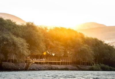 On the banks of the Kunene River