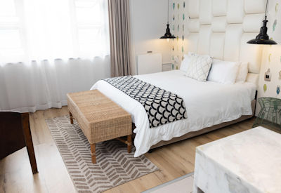 Also available are cottage rooms and luxury suites