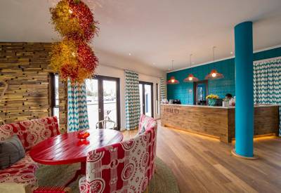 Reception area that offers thoughtful touches