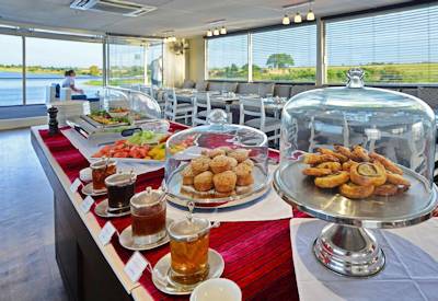 Lunch is served on a private river safari