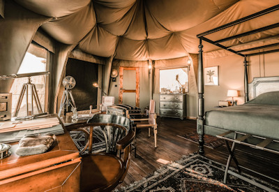 Tented suites with all the luxury one needs or desires