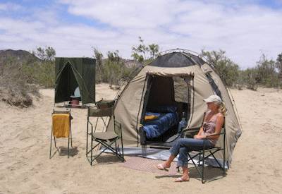 Wild camping Namibia north east Kaudom Bwabwata Kwando River Classic North East Safari
