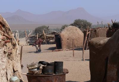 Ovahimba Himba village Kaokoland Namibia traditional culture Epupa safari