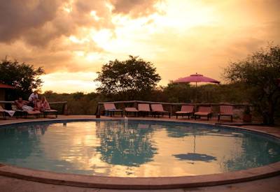 Etosha Safari Camp final night sundowners Highlights of Namibia guided safari