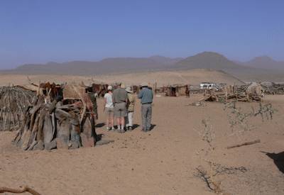 Orupembe large Ovahimba settlement north Kaokoland Namibia Kunene safari camping
