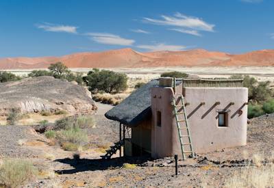 Kulala Desert Lodge Sossusvlei dune climb ballooning Namib Desert Namibia Explorer