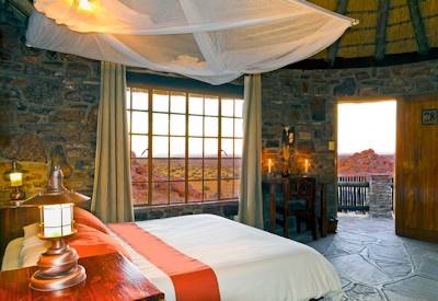 Kalahari Anib Lodge Kalahari Desert guided flora fauna drives Namibia South self-drive