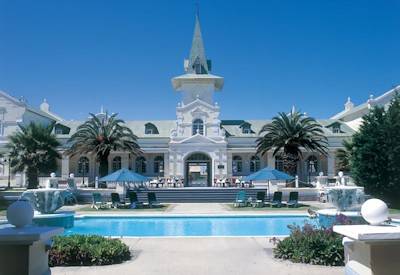 Swakopmund Hotel 1901 restored Station Building Victorian style German colonial Namibia