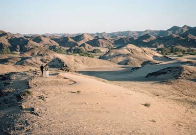 Kaokoland Hoanib Valley desert scapes free-roaming wildlife family safari Namibia