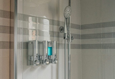 Heaven Boutique Hotel en-suite bathroom shower Kigali Rwanda boutique
