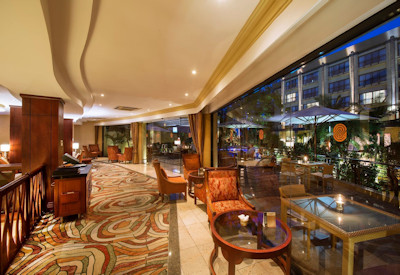 Kigali Serena Hotel cosy bar executive lounge business centre travel desk Rwanda