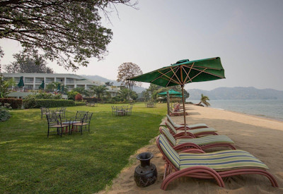 Lake Kivu Serena Hotel Lake Kivu banks private beach Gisenyi Rwanda Serena