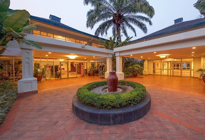 Lake Kivu Serena Hotel entrance foyer Pan-African decor Gisenyi Rwanda