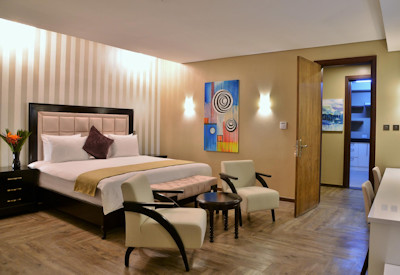 Mantis EPIC Hotel Suites beautifully appointed air-conditioned room Nyagatare Rwanda