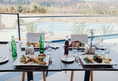 Mantis EPIC Hotel Suites Pool Deck Bar Restaurant family-friendly Akagera Rwanda