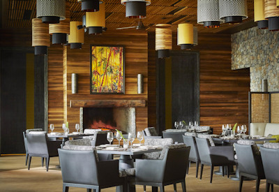 One&Only Gorillas Nest main restaurant dining Imigongo art Rwandan flavours Rwanda