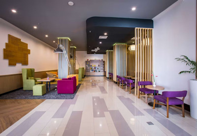 Park Inn by Radisson Kigali main foyer guest area Kiyovu Presidential Palace proximity Rwanda