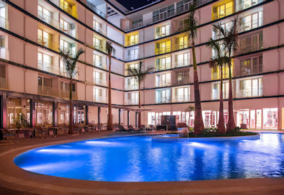 Radisson Blu Hotel Kigali two swimming pools sauna steam room tennis court Rwanda