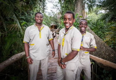 Ruzizi Tented Camp friendly welcoming staff local artisan handcrafted furniture Rwanda