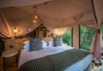 Wilderness Magashi classic Meru tented suite Lake Rwanyakazinga Akagera Rwanda