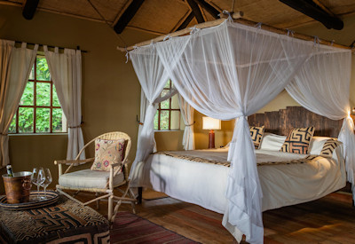 Virunga Lodge luxury en-suite banda private terrace Rwanda Gorillas Through the Mist