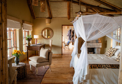 Virunga Lodge luxury banda en-suite private terrace Rwanda Gorilla Safari