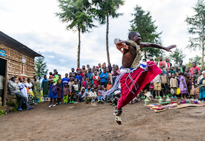 Intore cultural tribal dancing Volcanoes Safaris Sabyinyo Safari Rwanda