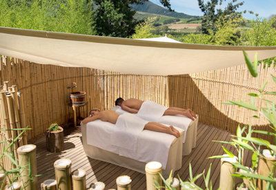 Spa and wellness salt room