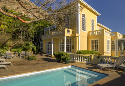 A swimming pool with a view