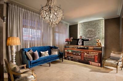 Boutique hotel Lounge and bar area