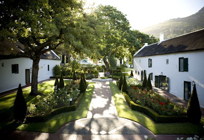 Views of Paarl Rock from the boutique hotel