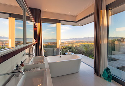 Stunning en-suite bathrooms with views to die for