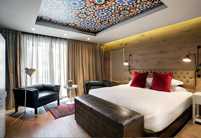 Luxury house accommodation with a garden view