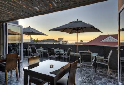 Sunset drinks from this amazing boutique hotel