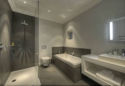 The en suite bathrooms with chic surroundings